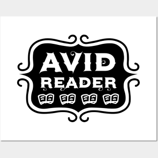 Avid Reader - Bookish Reading Typography Posters and Art